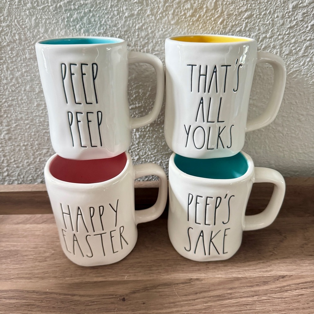 NWT Rae Dunn by Magenta Easter Coffee Mugs